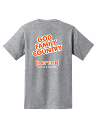 Image of God Family Country - Grey Pocket Tee 