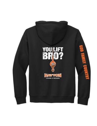 You Lift Bro? - Black Hoodie image thumbnail