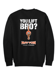 Image of You Lift Bro? - Black Crewneck