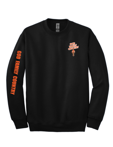 God Family Country - Black Crewneck  image thumbnail