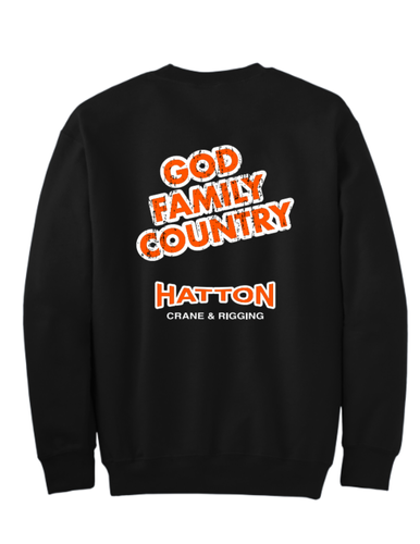 God Family Country - Black Crewneck  image thumbnail