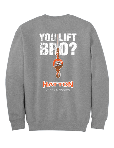 You Lift Bro? - Grey Crewneck image thumbnail