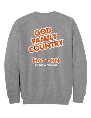 God Family Country - Grey Crewneck image thumbnail