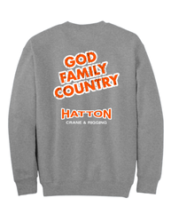 Image of God Family Country - Grey Crewneck