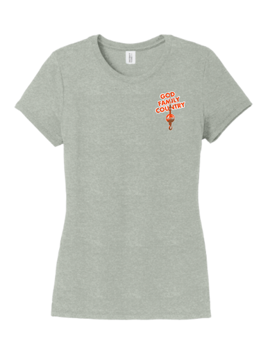 God Family Country - Grey Tri Tee  image thumbnail