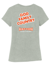 Image of God Family Country - Grey Tri Tee 
