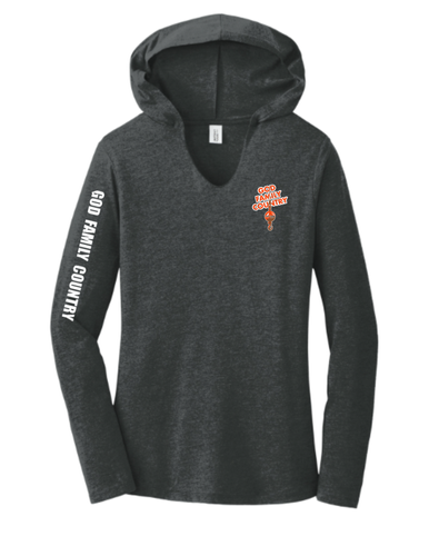 God Family Country - Black Women's Hoodie image thumbnail