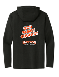 Image of God Family Country - Black Men's Hoodie 