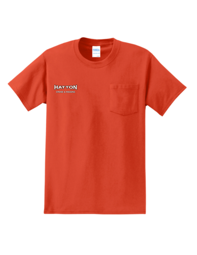 Hatton 6400 - Orange Pocket Tee image thumbnail