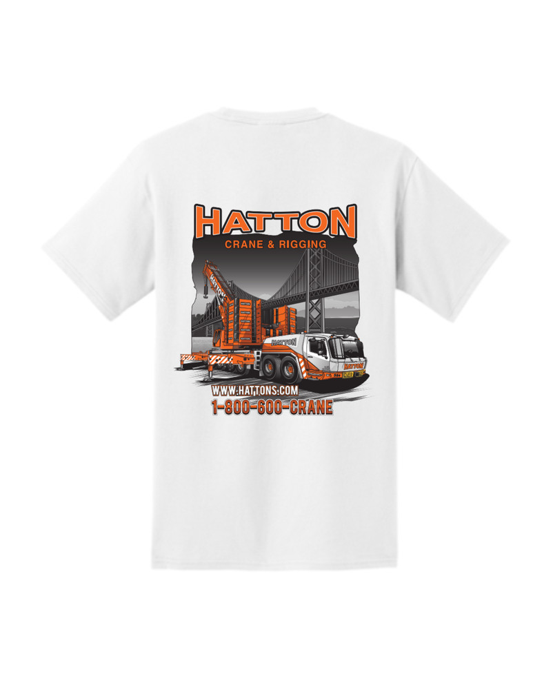 Hatton 6400 - White Pocket Tee  primary image