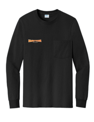 Image of GFC Anchor - Black Long Sleeve Pocket Tee