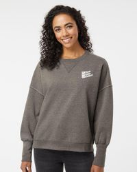 Image of Women's Sueded Fleece Crewneck Sweatshirt 
