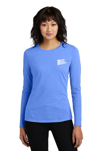 District Women's Perfect Blend CVC Long Sleeve Tee   image thumbnail