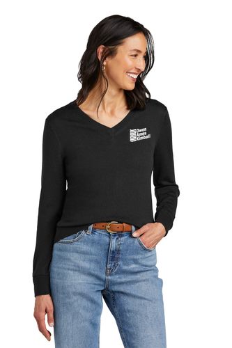 Brooks Brothers Women's Washable Merino V-Neck Sweater image thumbnail