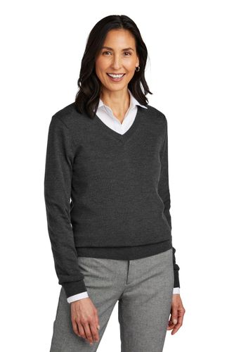 Brooks Brothers Women's Washable Merino V-Neck Sweater image thumbnail