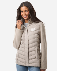 Image of Women's Mixed Media Chevron Jacket