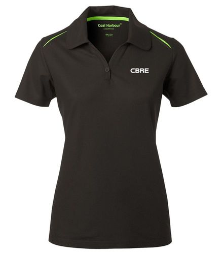 Polo à insert pour femme image thumbnail