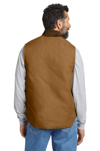 Carhartt Relaxed Fit Firm Duck Insulated Rib Collar Vest 106676.444 image thumbnail