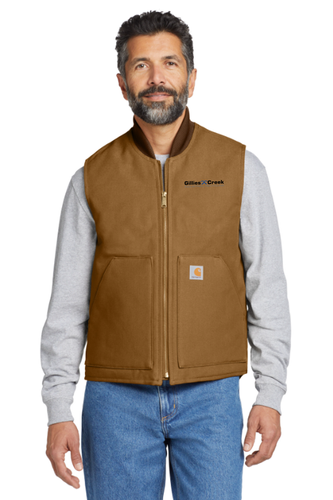 Gillies Creek Carhartt Relaxed Fit Firm Duck Insulated Rib Collar Vest 106676.444 image thumbnail