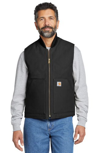 Carhartt Relaxed Fit Firm Duck Insulated Rib Collar Vest 106676.444 image thumbnail