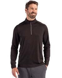Image of Cutter & Buck Coastline Recycled Double Peached Mens Quarter Zip Pullover