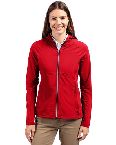 Cutter & Buck Adapt Recycled Soft Knit Stretch Womens Hybrid Full Zip Jacket LCC00008.444 image thumbnail