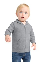 Image of Port & Co Infant Core Fleece Full-Zip Hooded Sweatshirt. CAR78IZH.444