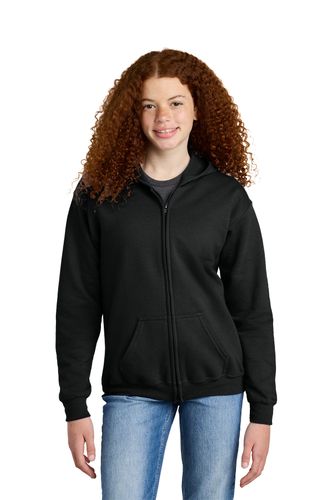 Gildan Youth Heavy Blend Full-Zip Hooded Sweatshirt. 18600B image thumbnail