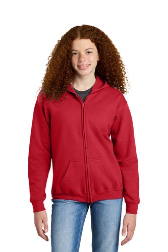 Gildan Youth Heavy Blend Full-Zip Hooded Sweatshirt. 18600B image thumbnail