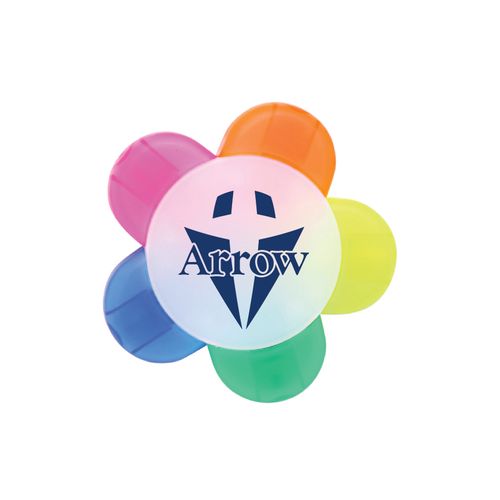 ARROW - Flower Multi-Color Highlighters image thumbnail
