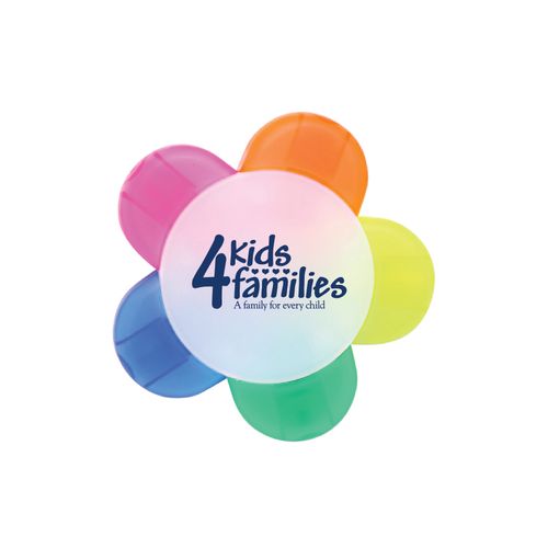 4Kids - Flower Multi-Color Highlighters image thumbnail