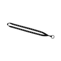 Image of 1/2" Polyester Lanyard with Metal Crimp & Split-Ring