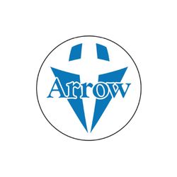Image of ARROW - Round safety pin back Button - 2" Diameter