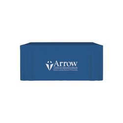 Image of 6' Fitted Open-Back Full-Color Table Throw