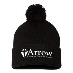 Image of 12" Pom-Pom Cuffed Beanie