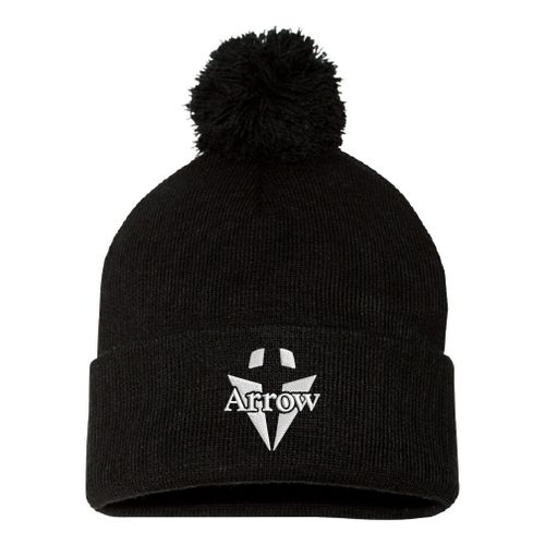 ARROW - 12" Pom-Pom Cuffed Beanie image thumbnail