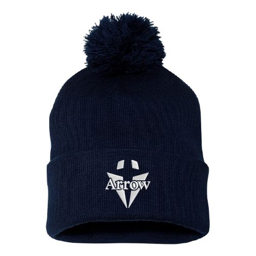 ARROW - 12" Pom-Pom Cuffed Beanie image thumbnail