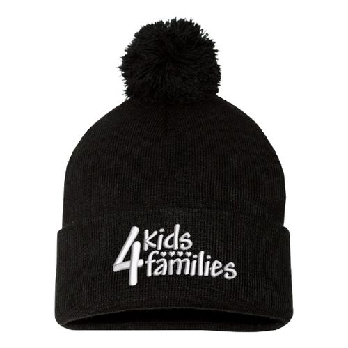4Kids - 12" Pom-Pom Cuffed Beanie image thumbnail