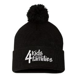 Image of 4Kids - 12" Pom-Pom Cuffed Beanie