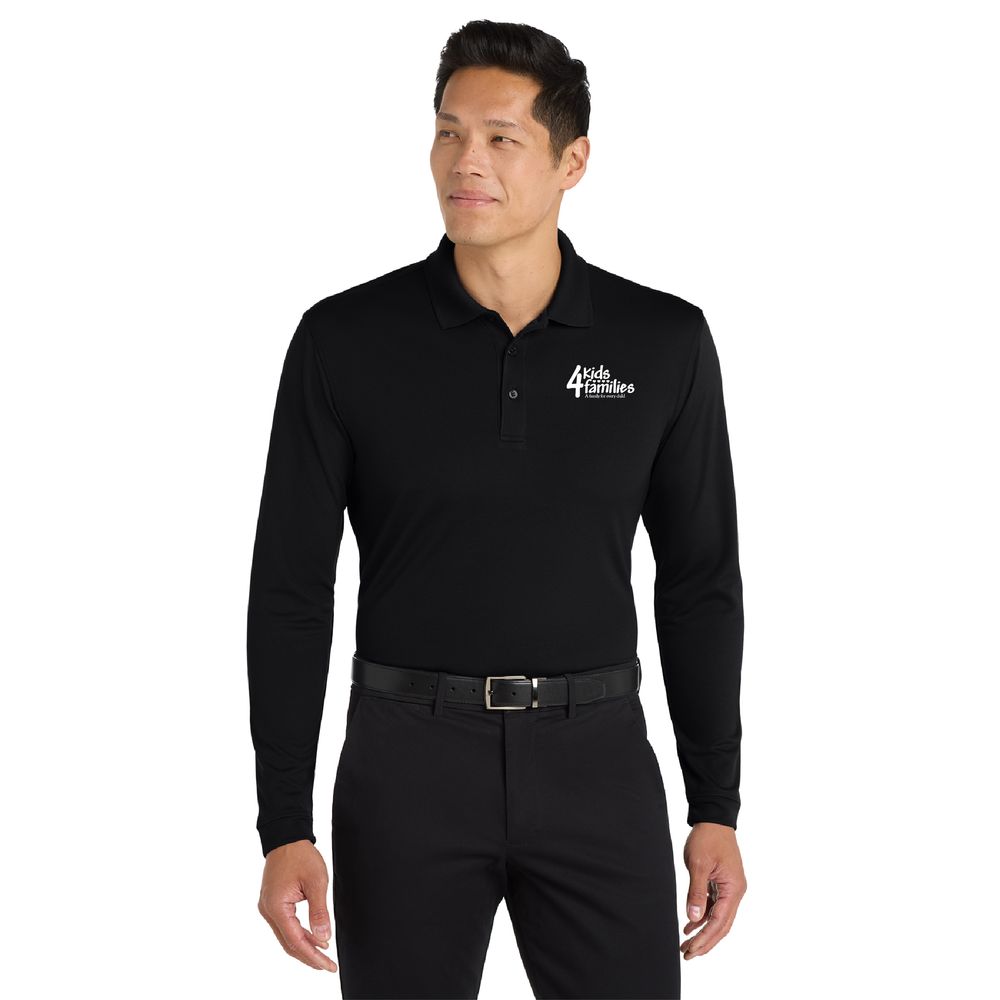 4Kids - Port Authority Dry Zone UV Micro-Mesh Long Sleeve Polo primary image