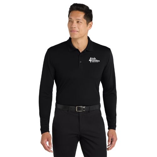 4Kids - Port Authority Dry Zone UV Micro-Mesh Long Sleeve Polo image thumbnail