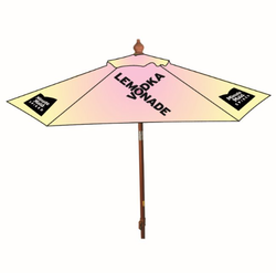 Image of 7' Market Umbrella - Pink Lemonade