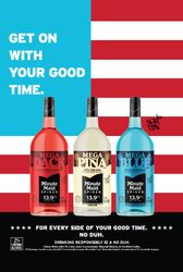 Image of Counter Cards 12" x 18" RWB - 25 pack