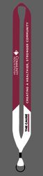 Image of 3/4"  Lanyard with Metal Crimp & Metal Split-Ring