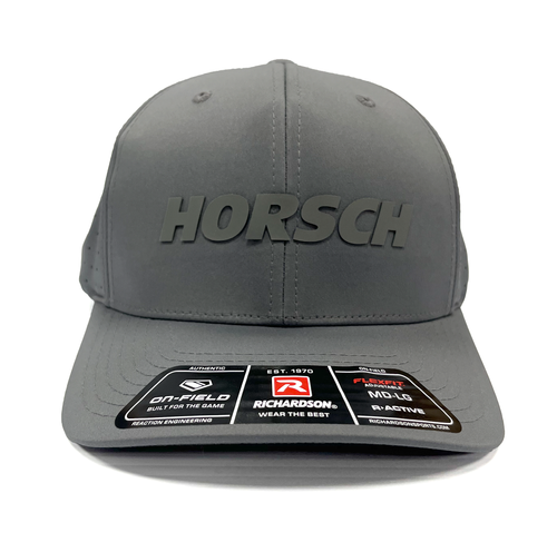 Cap grey Richardson Laser Perf R-Flex with Silicone Applique image thumbnail