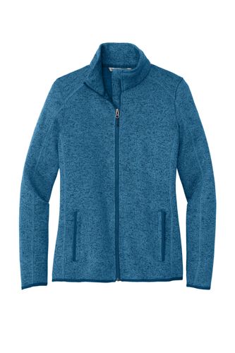 Port Authority Ladies Sweater Fleece Jacket. L232 image thumbnail