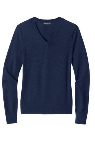 Brooks Brothers Women's Washable Merino V-Neck Sweater BB18411 image thumbnail