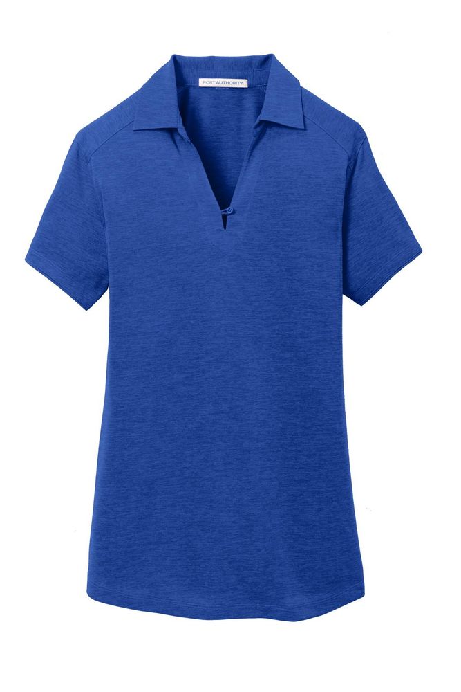 Port Authority Ladies Digi Heather Performance Polo. L574 primary image