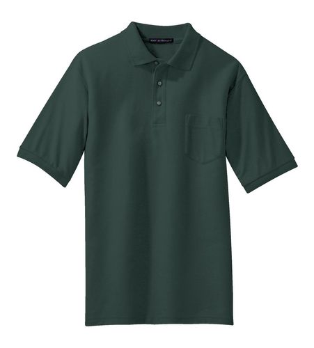 Port Authority Silk Touch Polo with Pocket. K500P image thumbnail