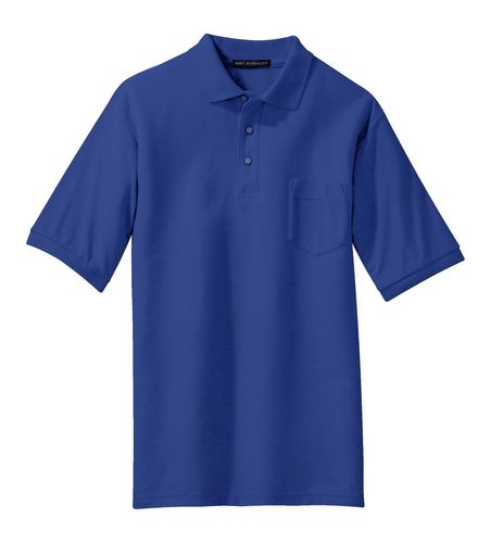 Port Authority Silk Touch Polo with Pocket. K500P image thumbnail